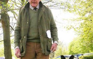 Retired farmer John Bell and ‘Bob’