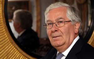 Sir Mervyn King announced the deal. UK banks hold 35bn Yuan in deposits 