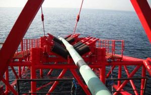 The pipes which could be up to 6.5 kilometres long connect the floating production, storage and offloading (FPSO) vessel to the Sea Lion reservoir