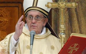 The Argentine born Pope expiates the Church’s sins 