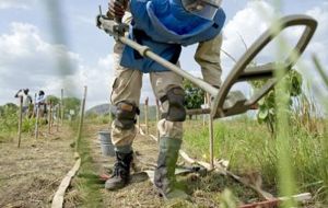 Maintenance of the equipment allows the normal continuity of humanitarian demining operations 