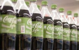 The new product has 108 calories in a 600 millilitre bottle - between classic Coke with 250 calories and the zero-calorie Diet Coke