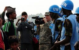 The report points to a military camp for UN peacekeepers from Nepal