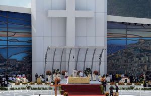 The elaborate stage at Copacabana that drew millions during Francis week-long pilgrimage to Brazil 