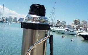 A common sight in any part of Uruguay, the gourd and the thermos with warm/hot-water