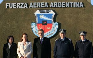  Argentine Defence minister Agustin Rossi during a recent visit to an airbase 