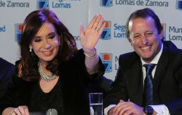 CFK vigorously campaigning for her chosen Buenos Aires province candidate Insaurralde 