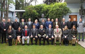 The groups of lecturers and students in Santiago 