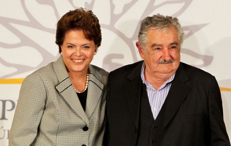 Rousseff and Mujica have been holding talks on the issue hoping to open the trade horizon   