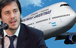 Aerolineas CEO Recalde asked Cristina Fernandez for the elimination of Lan from Aeroparque 