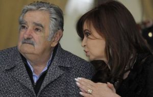 Mujica and Cristina have a long agenda to address 