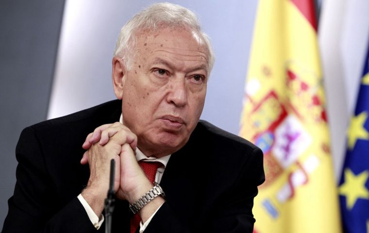 Garcia-Margallo said the government will support Spanish corporations but not stand for them   