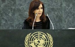 Cristina Fernandez accused the UK of double standards and hypocrisy 