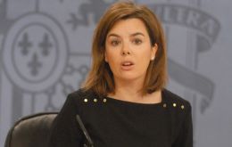 Soraya Sáenz de Santamaría promised a formal diplomatic protest to London  