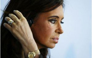 The Argentine president is apparently recovering faster than expected according to her ministers 