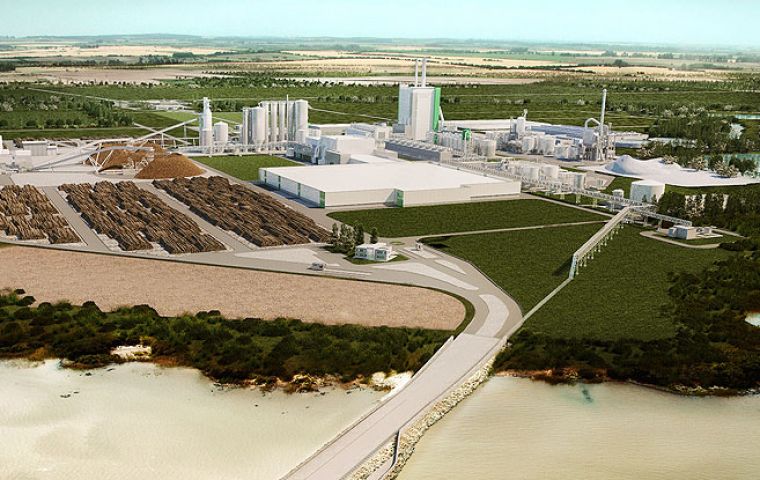 Montes del Plata on the River Plate should begin production in early 2014