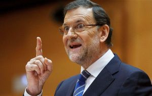 ”My duty is also to defend the interests of the Spanish and that is also how it is going to be” anticipated Rajoy 