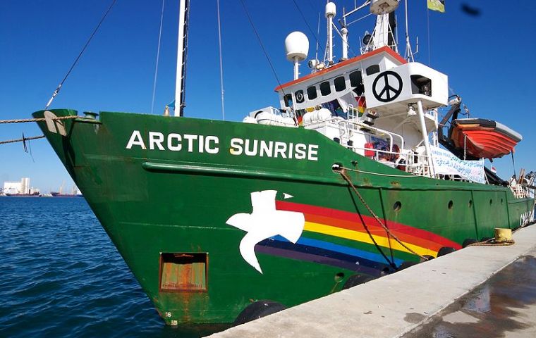 The Arctic Sunrise and its crew were detained in September