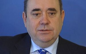 Scottish leader Alex Salmond unveiled on Tuesday what he called a “mission statement”
