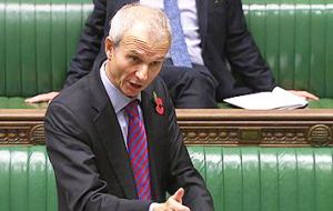 Minister Lidington updated Parliament on Spanish interference with UK government official communications Friday 22 November
