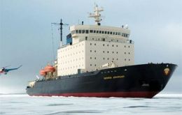 Polar vessel Golovnin has been contracted by Argentina in previous occasions since the fire that consumed Almirant Irizar still undergoing repairs  