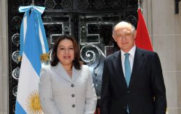 Foreign minister Carolyn Rodrigues-Birkett visited Buenos Aires, special guest of Timerman