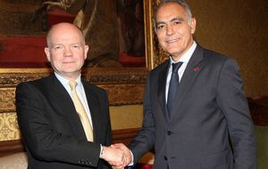 Hague met in London with newly appointed Moroccan Foreign minister Salaheddine Mezouar