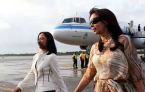 The president normally flies to her private residence in Santa Cruz over weekends or long holidays 