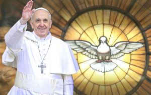 The Argentine born pope called for the world to unite against violence as a “community of brothers”.