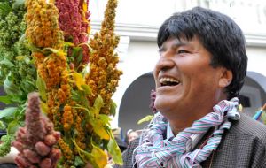 Morales: “Our quinoa has been discovered worldwide as an ally in the fight against hunger”
