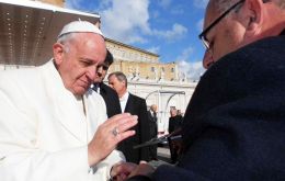 Oscar Doria Fernández met the Pope on Wednesday 