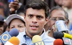 Opposition leader López: government the only culprit for all the evils of Venezuela
