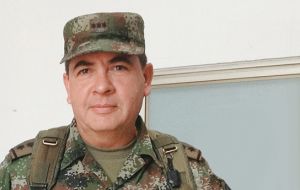 General Barrero was recorded on tape referring to prosecutors in 'disrespectful language' said Santos