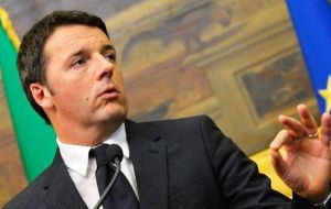 Renzi, who won the leadership of the center-left Democratic Party only in December
