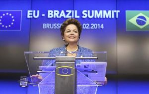 The Brazilian president made the announcement in Brussels during the EU/Brazil summit 