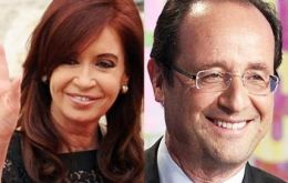 The Argentine leader will be meeting Francois Hollande in Paris on 19 March 
