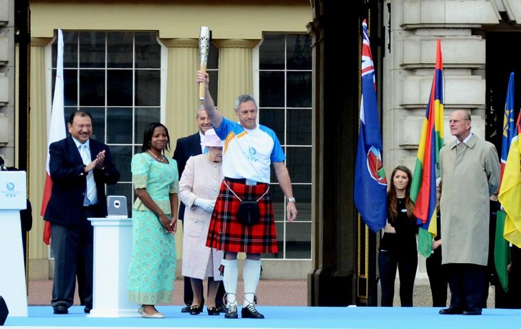  The baton relay will be passing through the 70 countries and territories whose teams will gather for the Games in July 