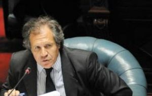 Foreign minister Luis Almagro anticipated the possibility of such a visit to parliament last month