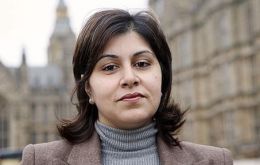 Baroness Warsi revealed to revealed to Lords that the Spanish ambassador was summoned three times