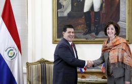 President Cartes and Roberta Jacobson