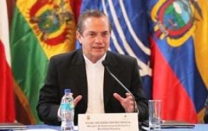 Ecuadorean foreign minister announced that a Unasur delegation will be arriving in Venezuela before the end of March 