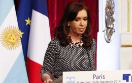 Argentina has been dragging its feet, but this week in France President Cristina Fernandez made encouraging statements 