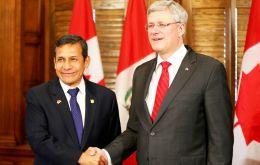 Humala meets Prime Minister Harper: 'Canada a strategic partner' for Peru 