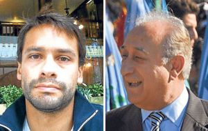  Former minister Puricelli  and his son (L) and advisor, Alejandro are under investigation 