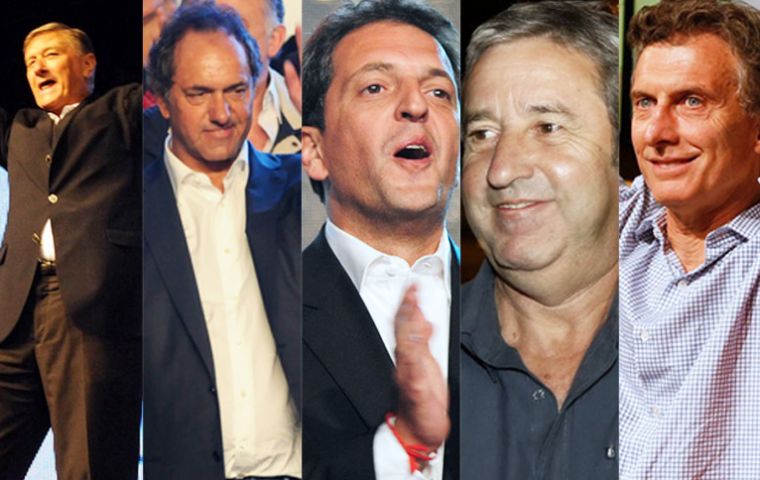 Binner, Scioli, Massa, Cobos, Macri , one of them will possibly replace Cristina Fernandez when she steps down in December 2015 