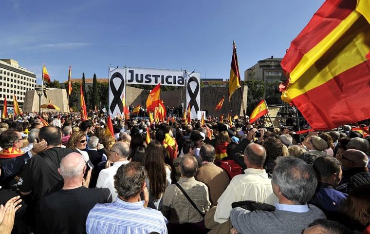 In 2013, there were 4,500 demonstrations in Madrid alone: an increase of 1,000 from the year before