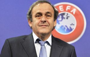 Platini will meet with Gibraltar authorities and present the 'Rock Cup' to the winners after the Saturday game 