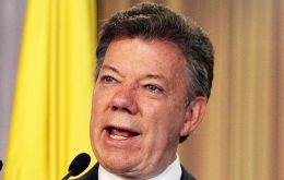President Santos is running for re-election, but is sliding in opinion polls