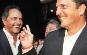 Scioli and Massa are the two presidential-hopefuls with better chances in the ruling hegemonic Peronist party 