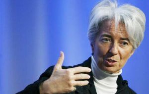 “The IMF certainly hopes that it will improve the situation of Argentina on the international scene” said Lagarde 